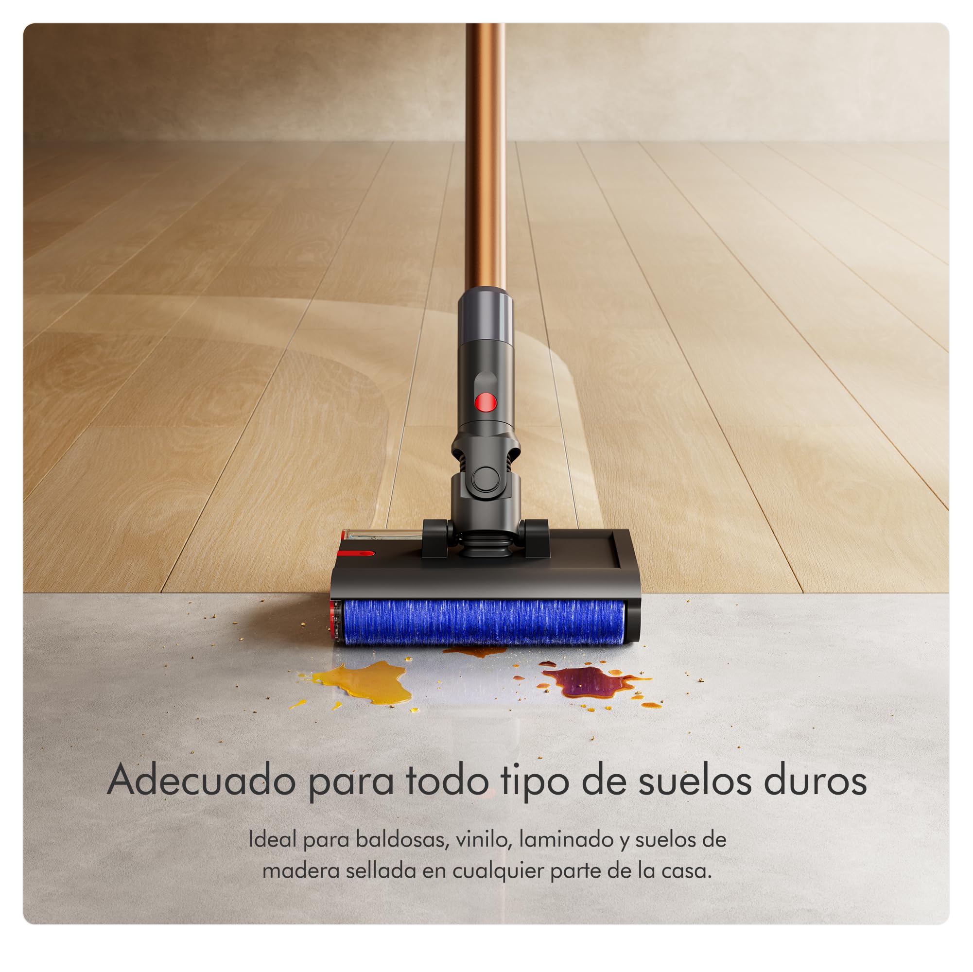 Dyson PencilWash, fregona eléctrica, Mango Ultrafino y Ligero, Rodillo motorizado, Limpieza higiénica, eliminación de Manchas, Secado rápido, autonomía de 30 Minutos