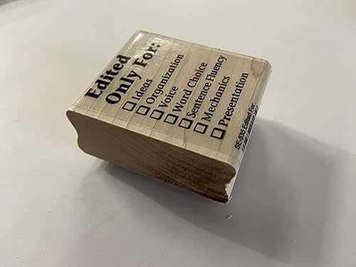 Miniatura 2 de Editado para sello del profesor, 1.25 x 2.5 pulgadas, 1 sello de maderagoma para calificación de profesores, tareas, aula escolar, bonitos sellos,