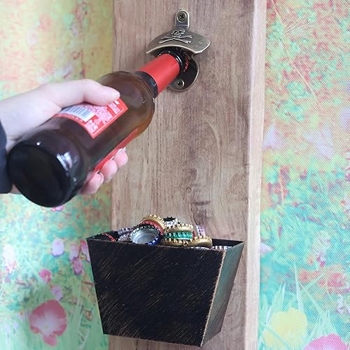 Miniatura 3 de Abrebotellas montado en la pared con calavera vintage, abridor de tapa de cerveza de montaje en mesa inoxidable para patio Gazebo temática caribeña