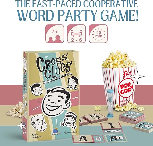 Miniatura 2 de Blue Orange Juegos Cross Clues- Nuevo juego de fiesta familiar cooperativo para 2 a 6 jugadores. Recomendado para edades de 7 años en adelante