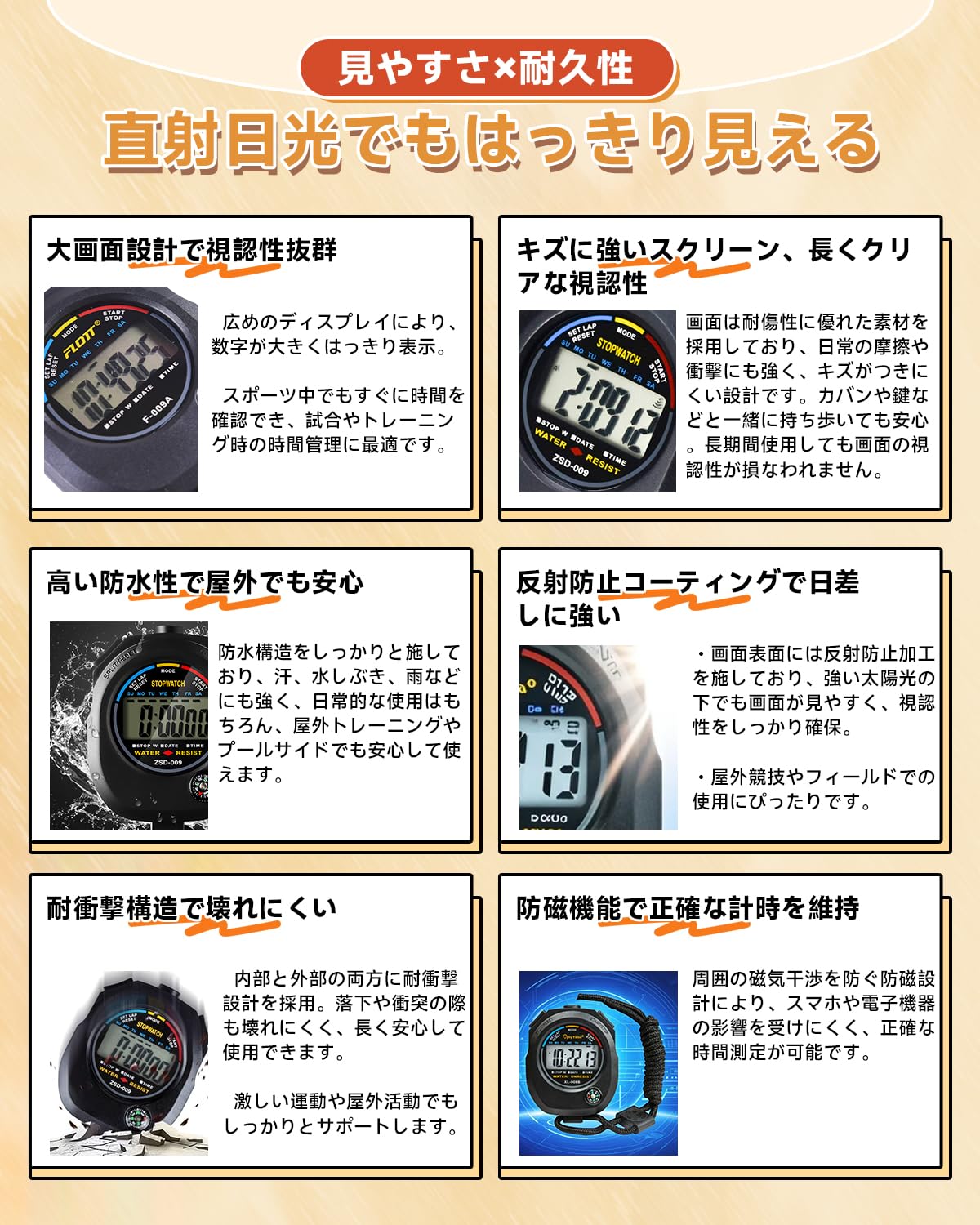 Amazon.co.jp: JetWave 【審判員も推薦】ストップウォッチ 9防水