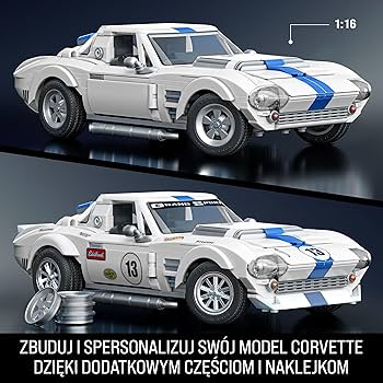 Mattel Brick Shop Klocki Hot Wheels Corvette Grand Sport