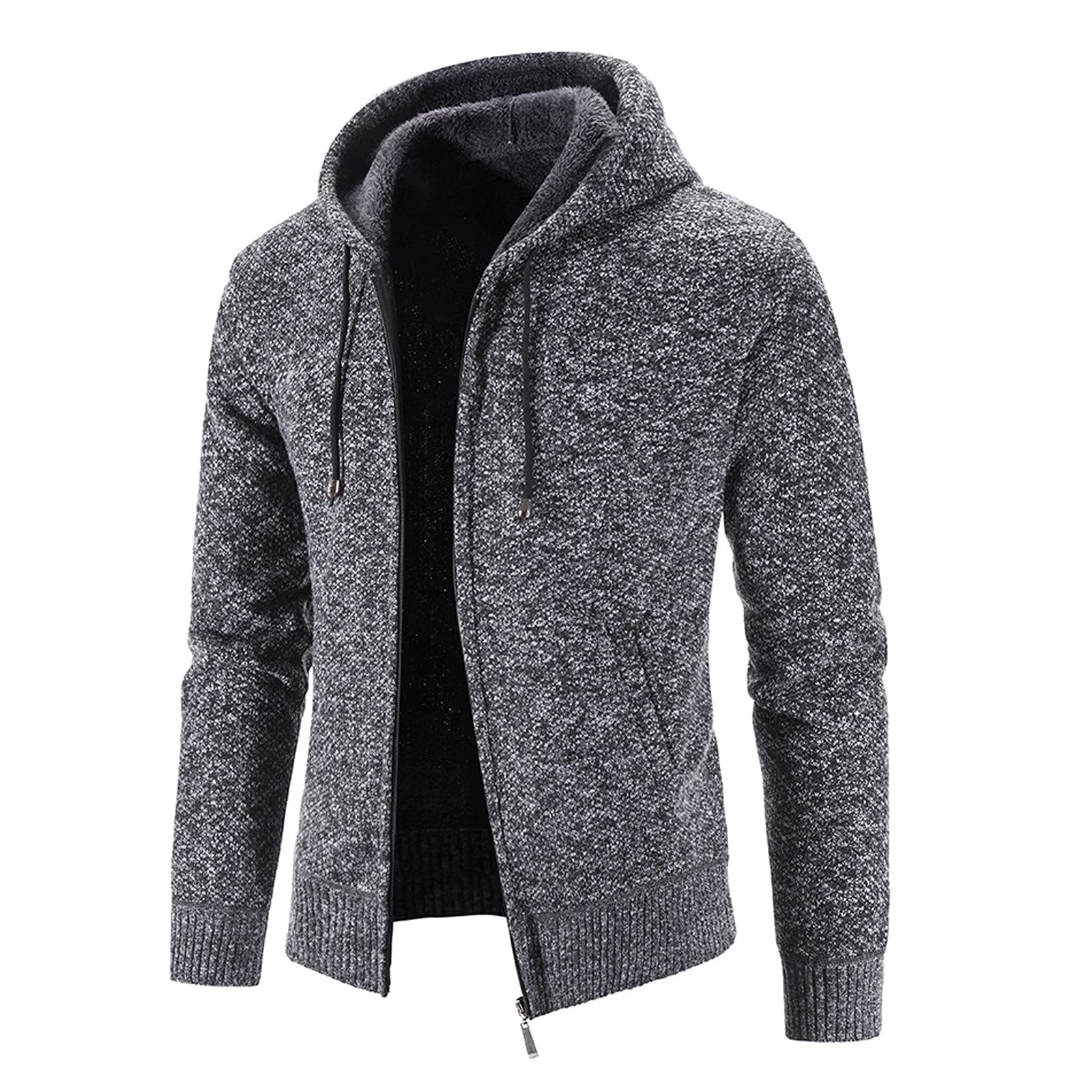 Felpa Con Cappuccio Da Uomo POLO Tinta Una Manica Lunga - Foto 8