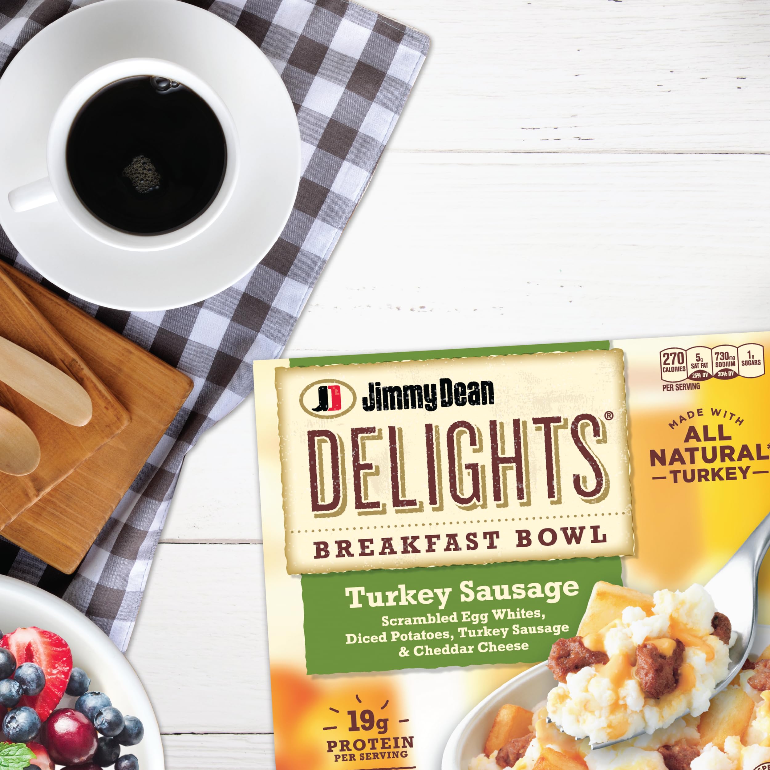 Jimmy Dean Delights Turkey Sausage Breakfast Bowl Single Serve Frozen — view 5