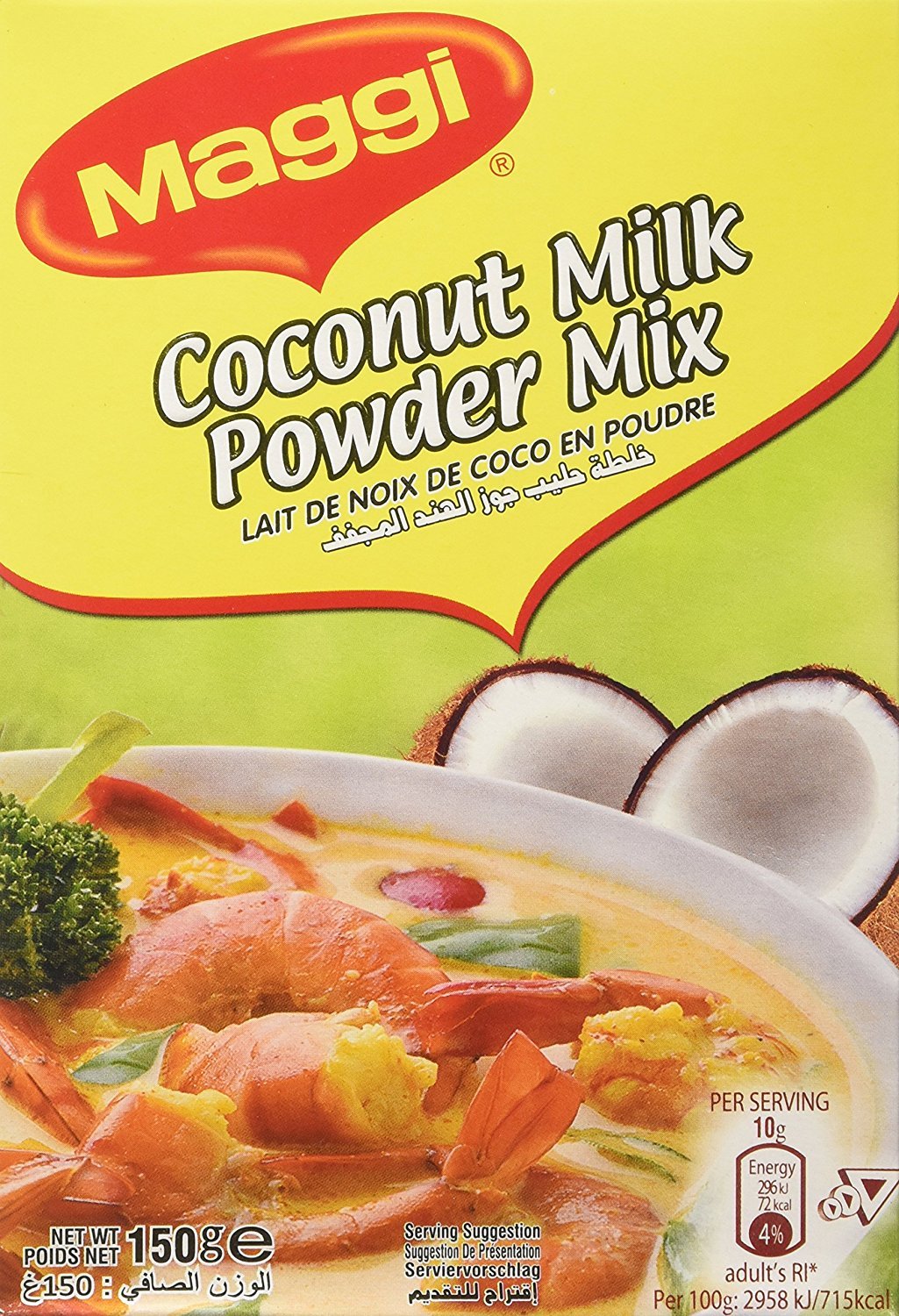 Maggi Coconut Milk Powder Mix 150 g (Pack of 4)