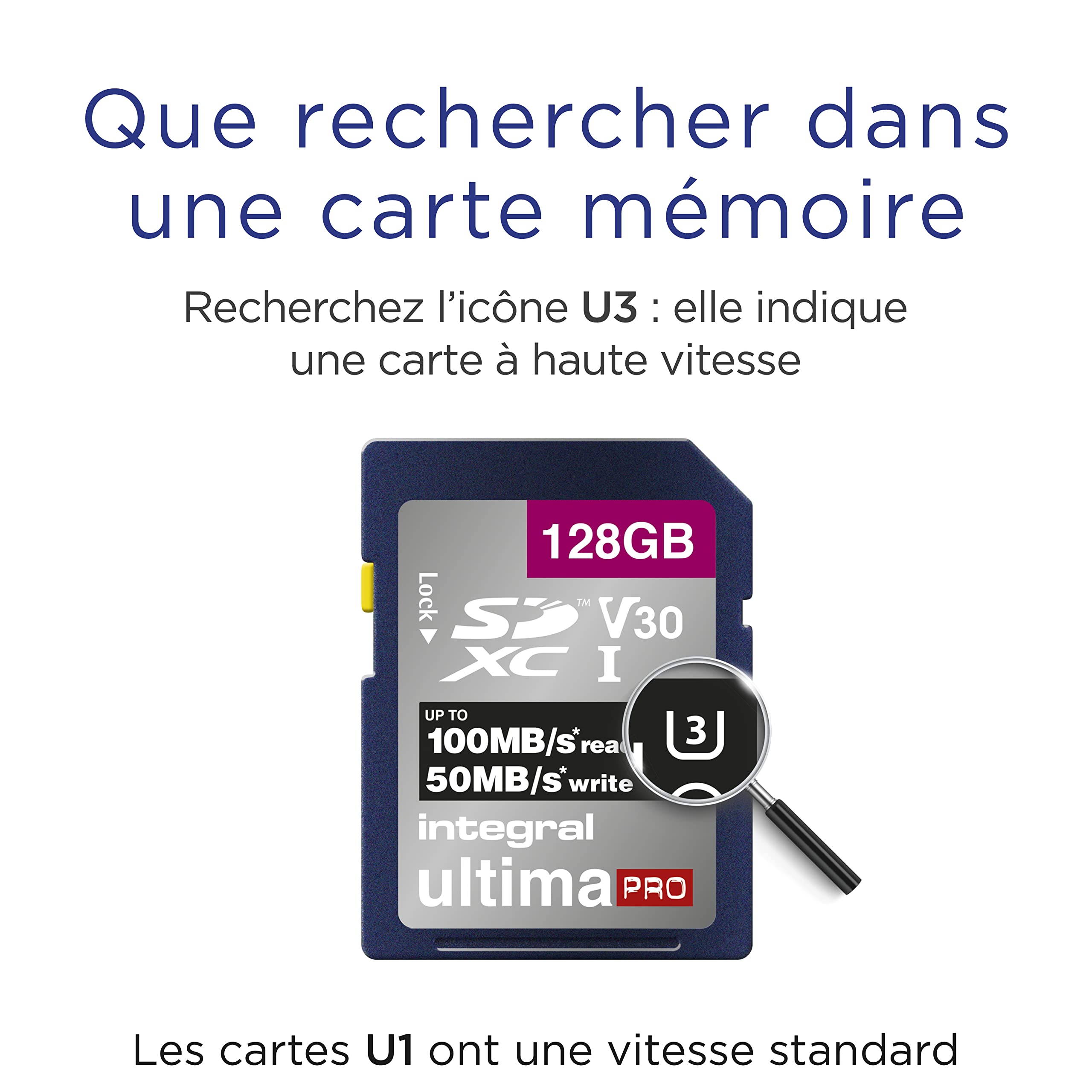Carte mémoire 128 Go INSDX128G-100/90V30