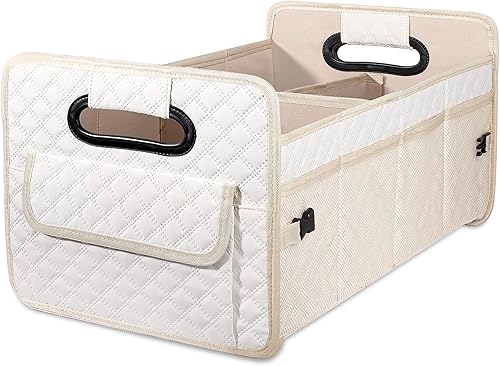 Miniatura 11 de JiatuA Organizador de maletero de automóvil y almacenamiento para SUV, caja de contenedores plegable con múltiples compartimentos, accesorios de