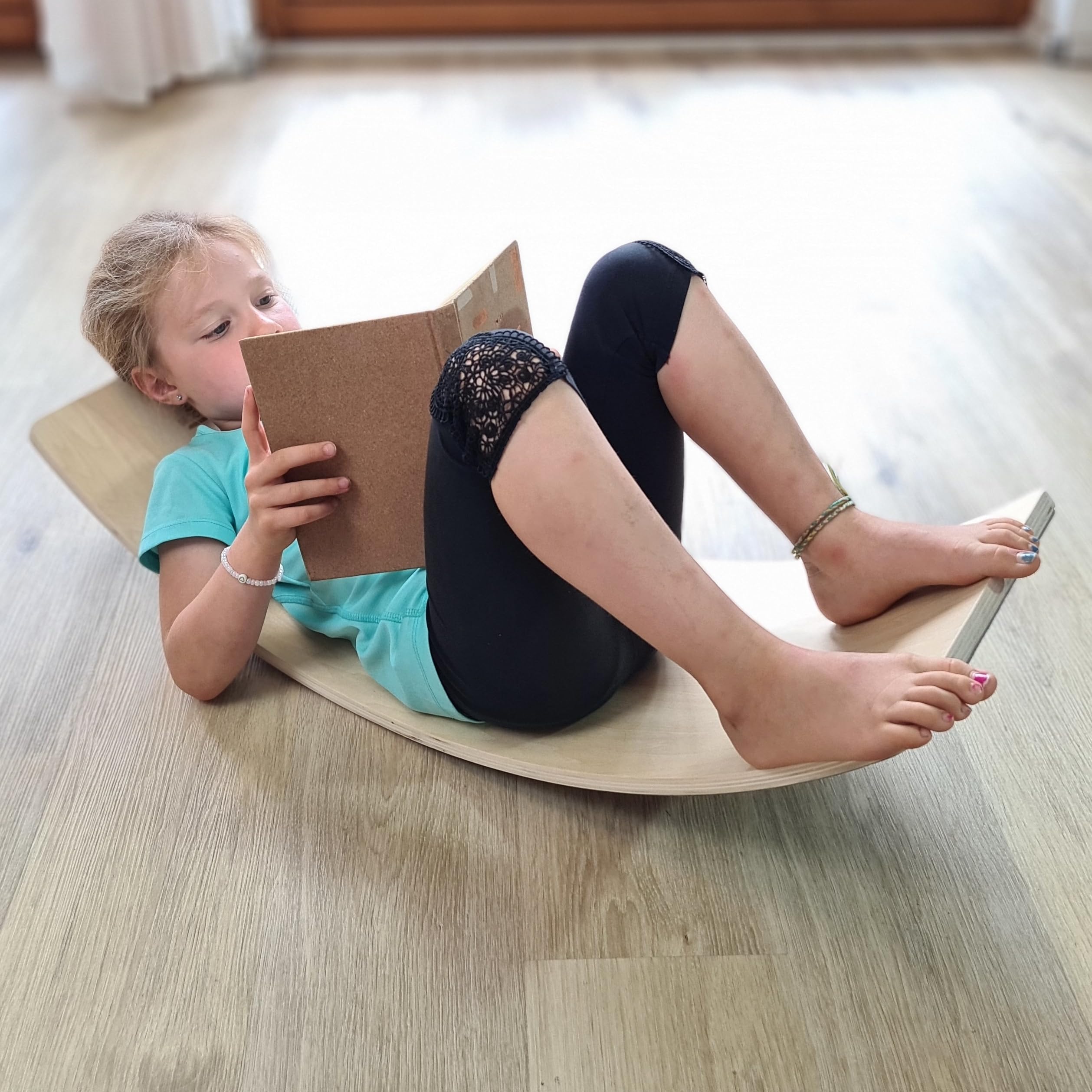 Balance Board aus Holz für Kinder | Balancierbrett | Gleichgewichtstraining | Balanceboard für Indoor und Outdoor