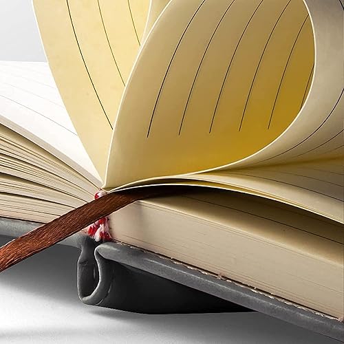 Miniatura 4 de UIRIO Paquete de 2 cuadernos rayados (negro)  360 páginas gruesas de papel rayado de 5.5 x 8 pulgadas  cuadernos ejecutivos de tapa dura con rayas