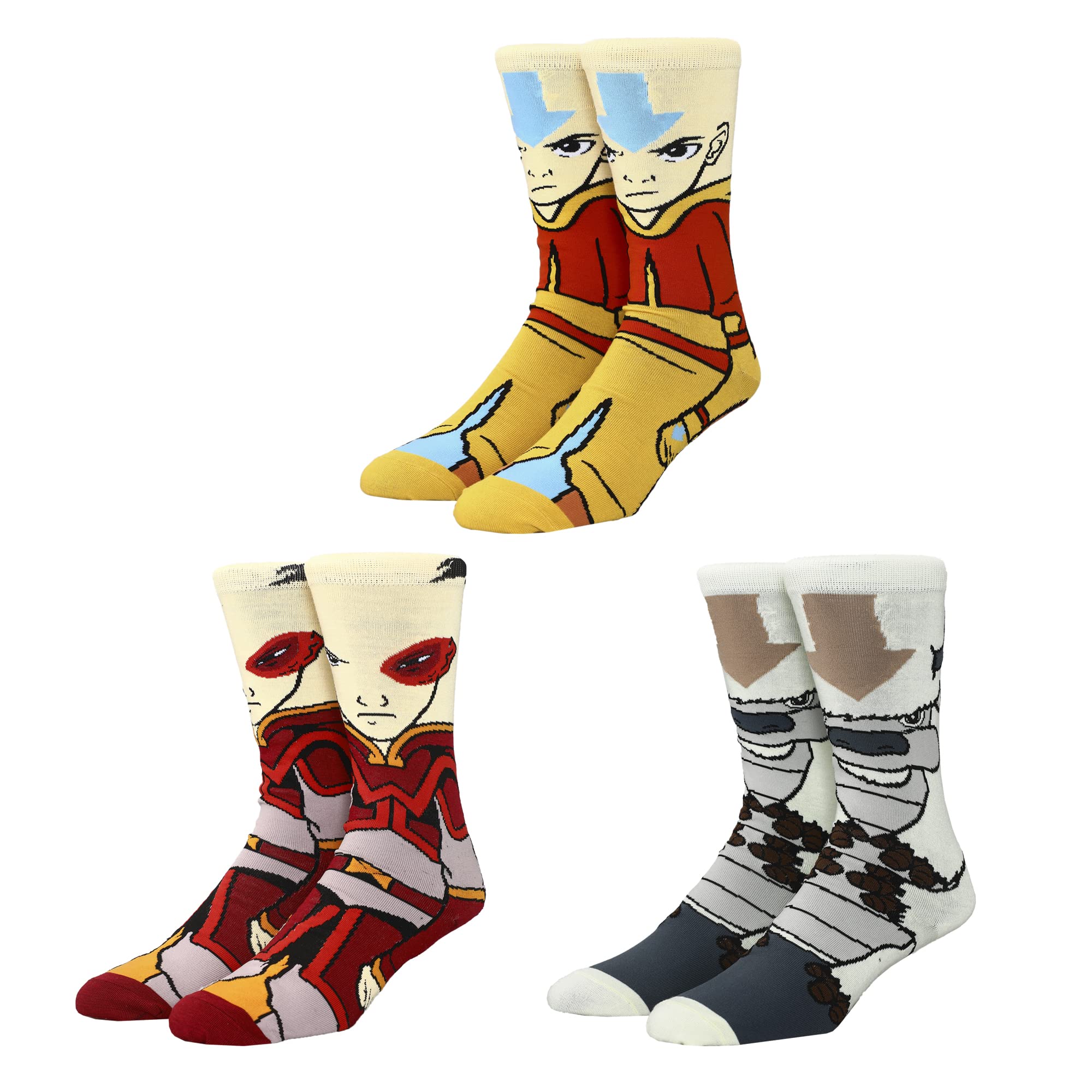 Avatar the Last Airbender Aang Zuko Appa Animigos Socks