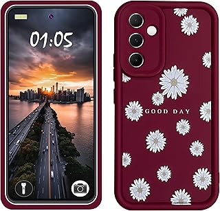 Silicon TPU Case Camera Protection with 3D Cheerful Prints For Samsung Galaxy S23 FE (Daisy Flowers)