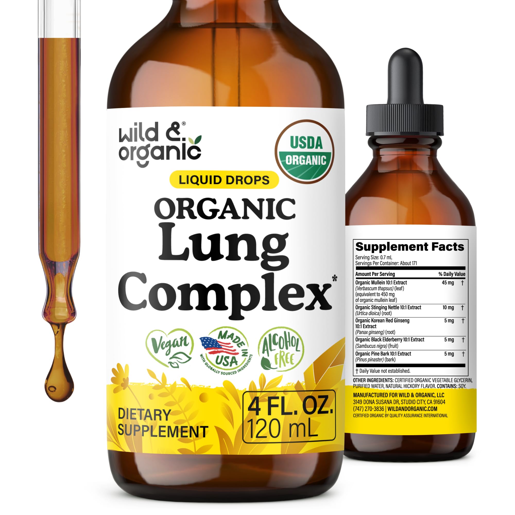 Wild & Organic Lung Cleanse Detox Tincture