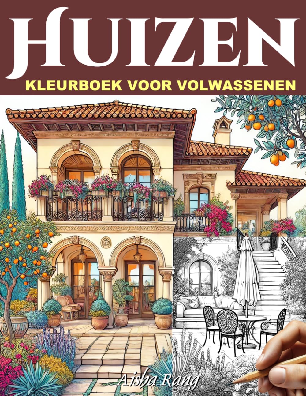 Huizen Kleurboek voor Volwassenen: 50 prachtige kleurplaten van huizen, villa's, gebouwen en paleizen van over de hele wereld voor wie graag ontspant ... Een Artistieke Reis langs de Mooiste H