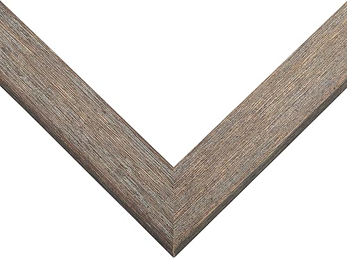 Miniatura 2 de Marco de fotos de madera real color marrón nudoso de 29 x 29 pulgadas de ancho de 1.25 pulgadas Profundidad del marco interior de 0.5 pulgadas