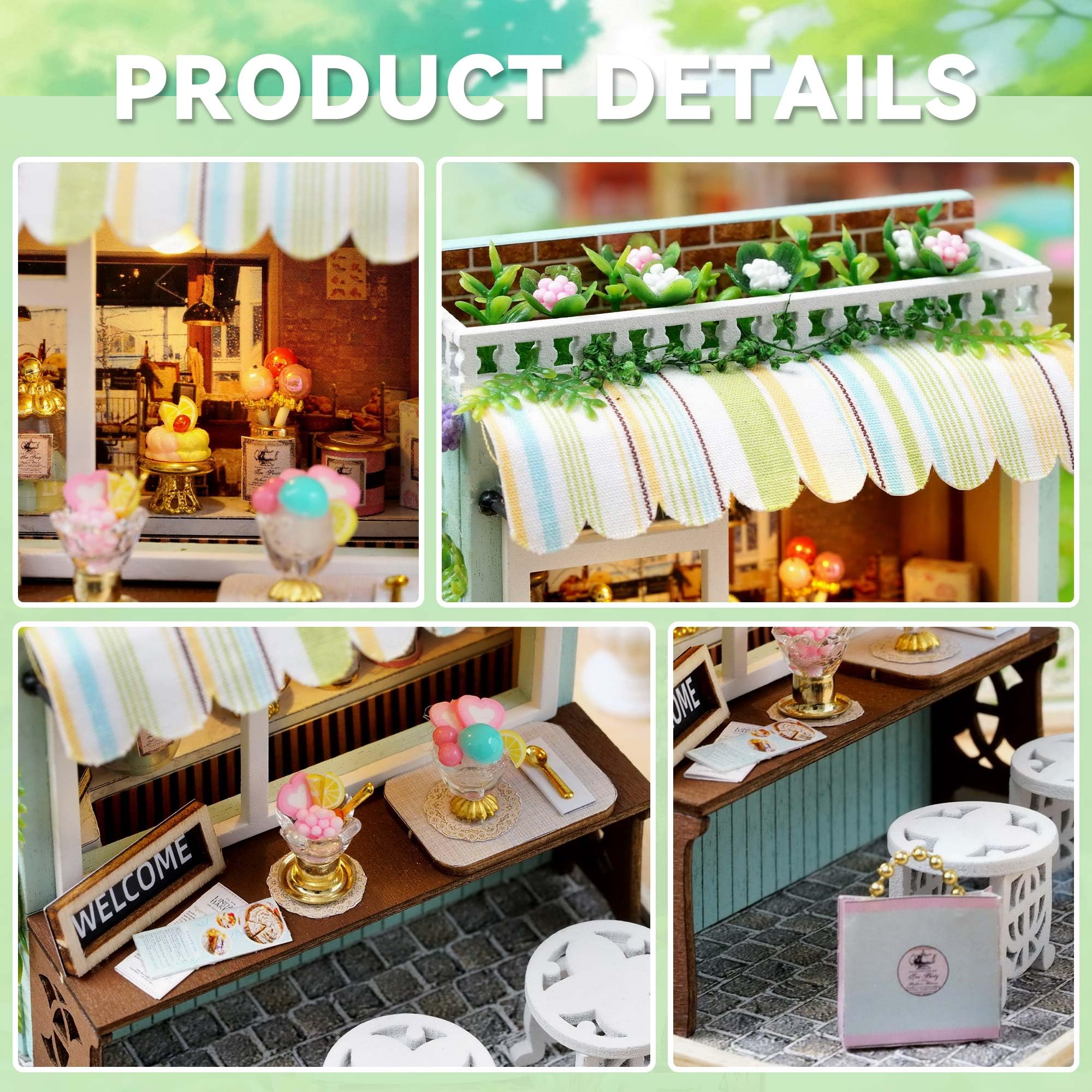 Amazon.co.jp: FleverドールハウスミニチュアDIYハウスキット