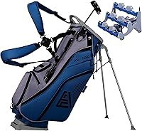 Vista 10 de ASK ECHO Golf ST-14 Bolsa híbrida con divisores de longitud completa de 14 vías y clip de putter rápido