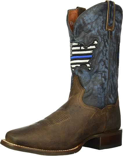 Dan Post Boots Botas vaqueras delgadas con punta cuadrada y línea azul Bota vaquera  para Hombre : Amazon.com.mx: Ropa, Zapatos y Accesorios