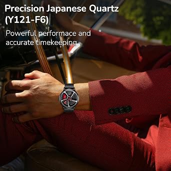 SOLLEN Automatic Watches for Men, Car Watch for Men, 3 ATM Waterproof Men's Wrist Watch with Luminous Function for Adults, Car Enthusiast - 42.5mm