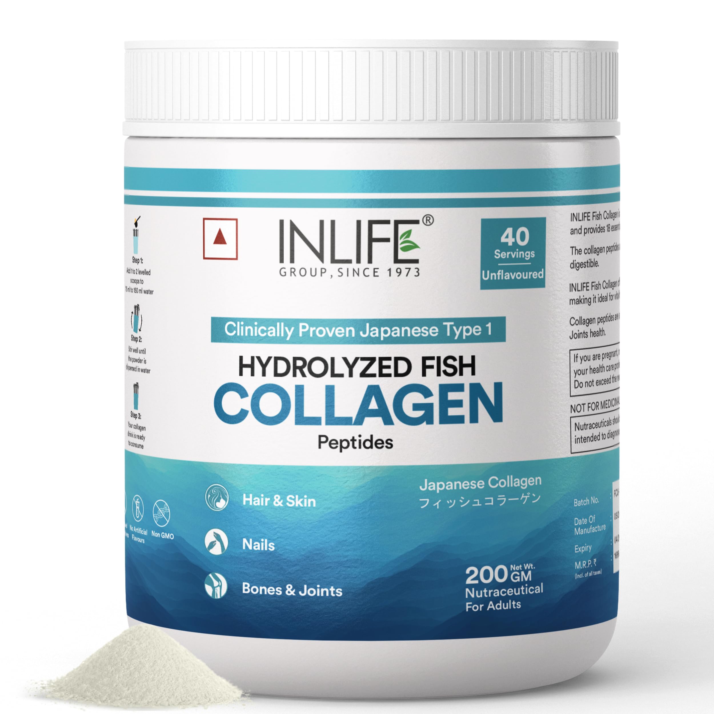 See full amazon price history chart for INLIFE Japanese Marine Fish Collagen | Clinically Proven Ingredient with 90% Protein, Skin & Bone Health for Men Women, Type 1 Hydrolyzed Collagen Peptides Powder (Unflavoured, Fish Collagen, 200g) INLIFE Japanese Marine Fish Collagen | Clinically Proven Ingredient with 90% Protein, Skin & Bone Health for Men Women, Type 1 Hydrolyzed Collagen Peptides Powder (Unflavoured, Fish Collagen, 200g) (B09R9KZBZT) Amazon Price History, Amazon Price Tracker