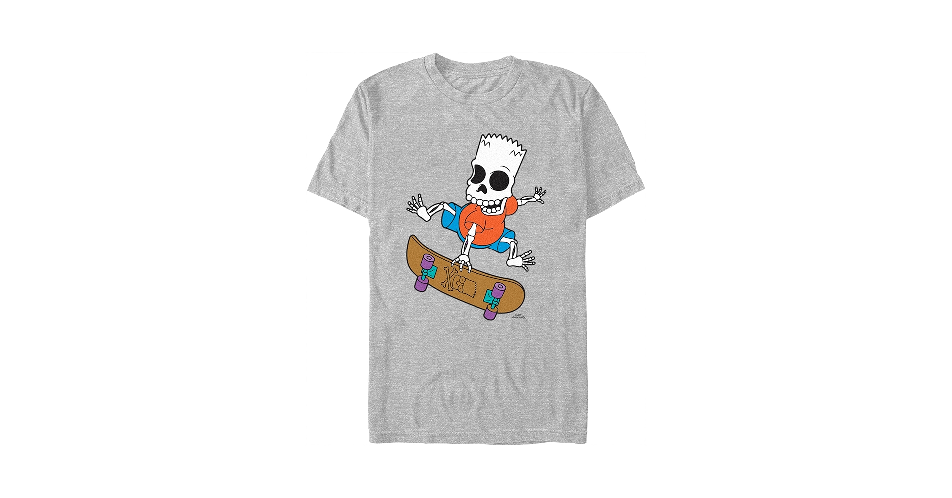 KITH The Simpsons スケルトン Tシャツ M THE SIMPSONS Skeleton BART Skateboard Punk EMO T-Shirt Sz M