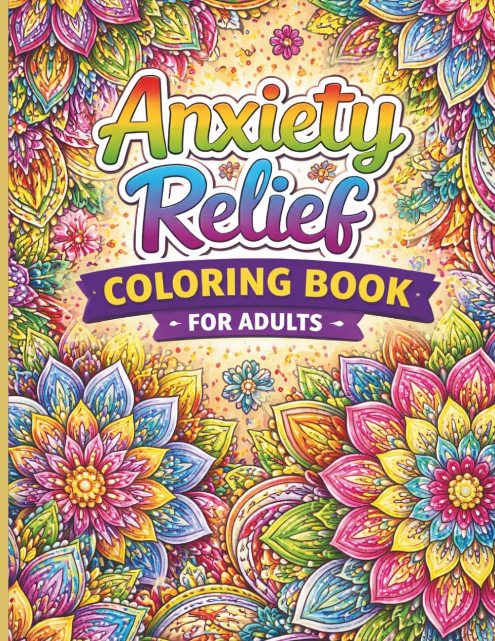 Anxiety Relief Coloring for Adults: Stress Relieving Designs for Relaxation and Mindfulness | Calming Patterns, Mandalas, and Easy Art for Peaceful Moment