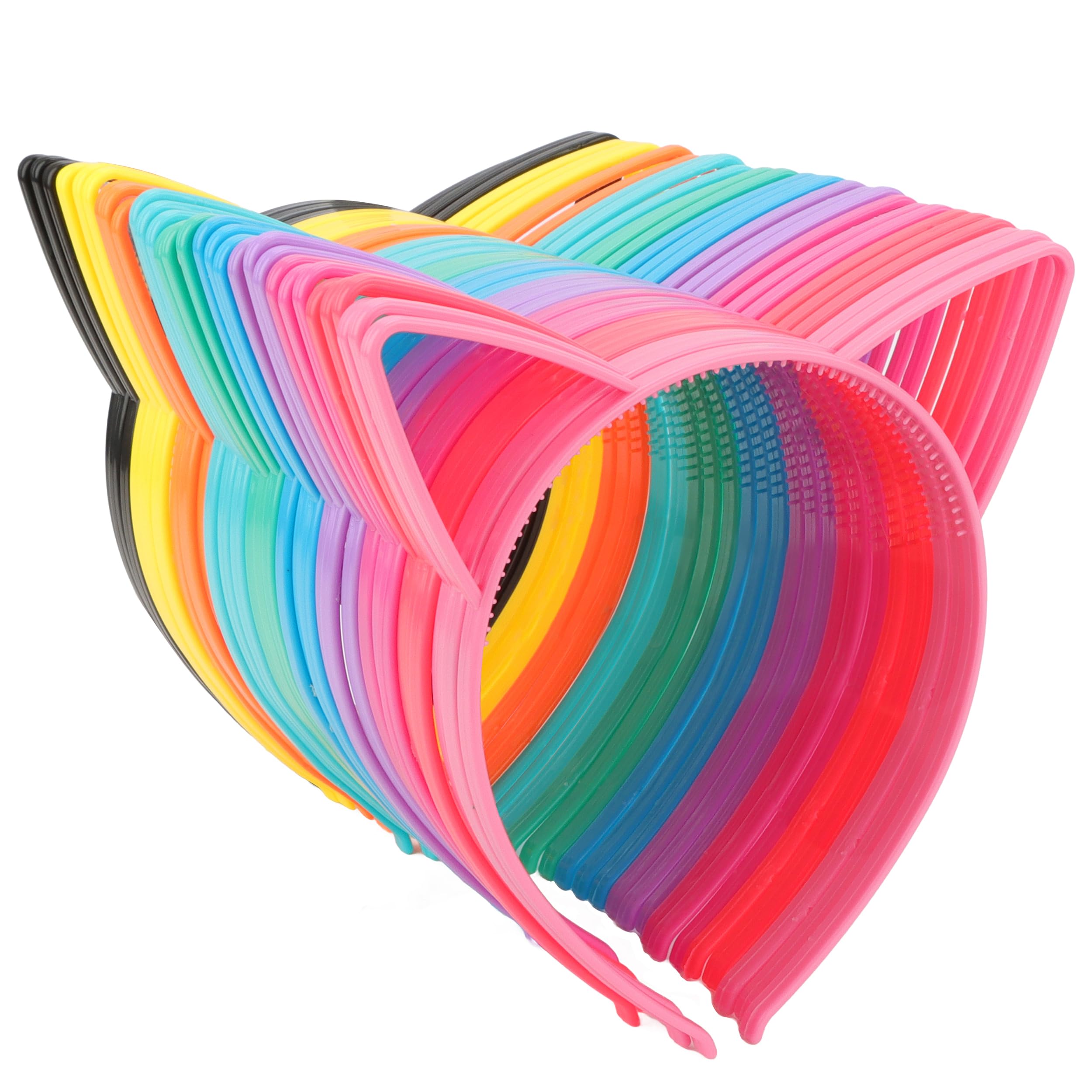 36Pcs Cat Ears Headbands Plastic Taylor Party Decorations Kitty Headbands for Girls Gabby Party Favors Birthday Supplies for Women Halloween Hair Accessories Hair Hoops-image-46