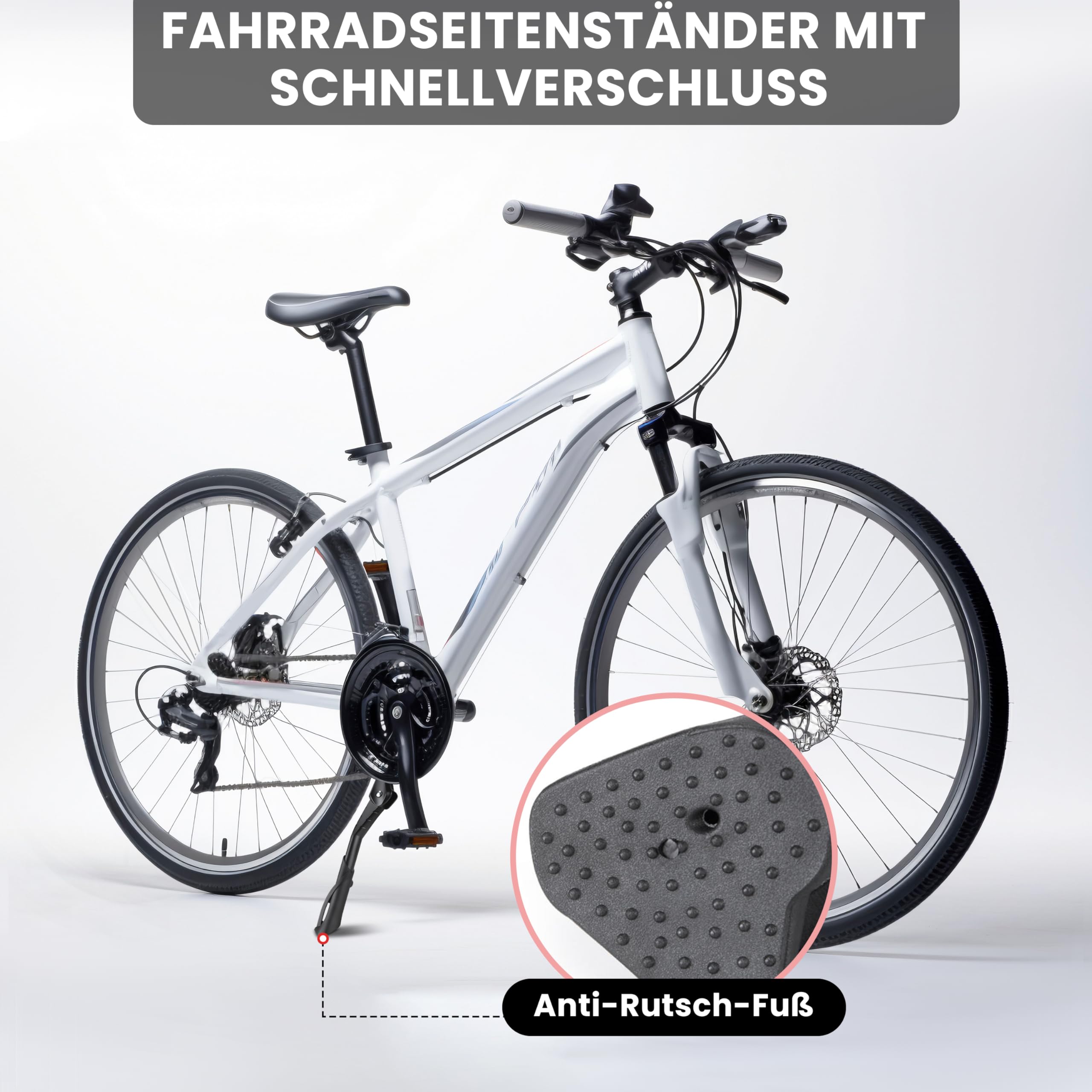 Cavalletto Per Bicicletta, Montaggio Centrale, Supporto Laterale Per - Foto 6