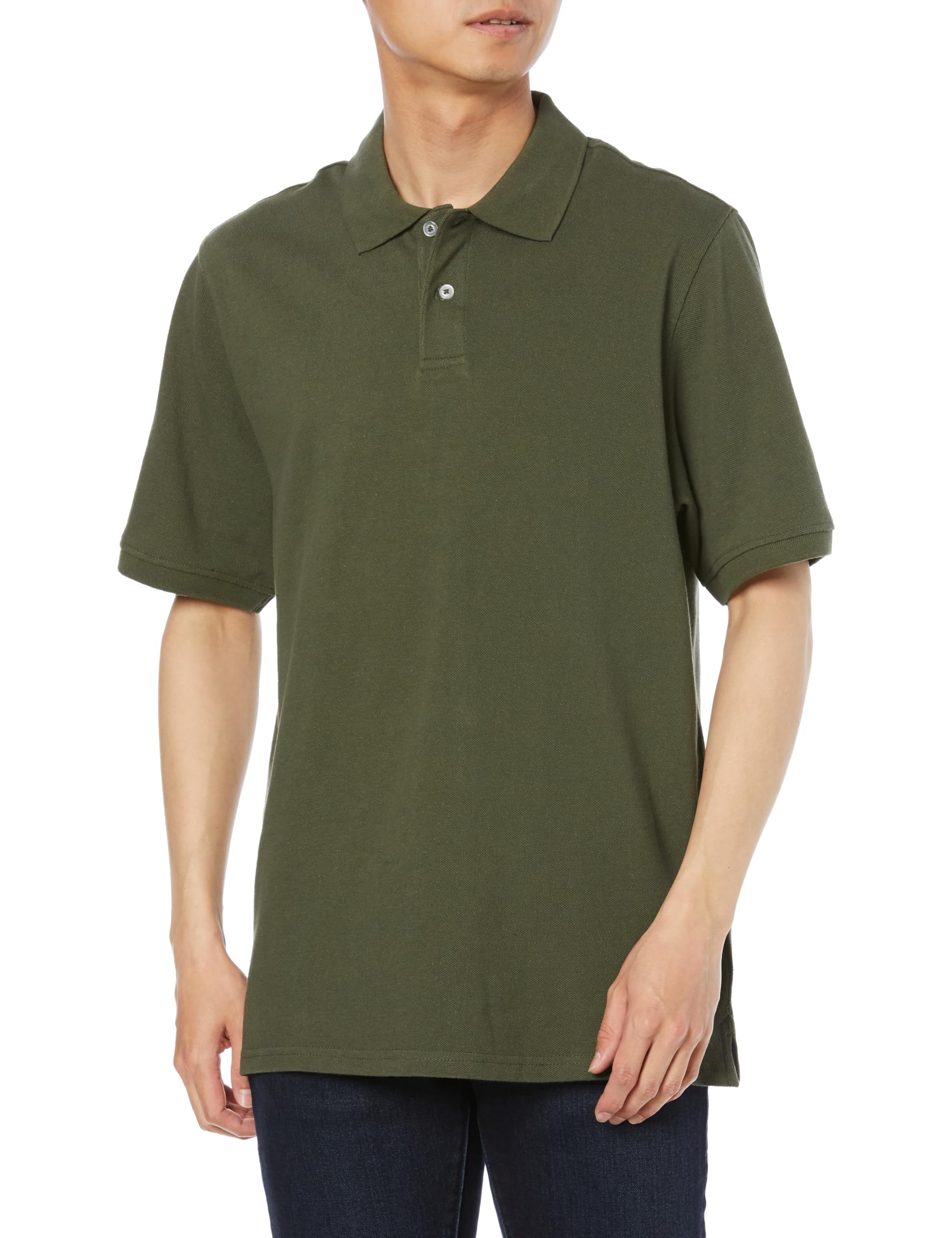 Amazon EssentialsMen's Regular-Fit Cotton Pique Polo Shirt (Available in Big & Tall)