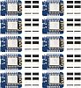 Weewooday 10 Pieces Development Board NodeMcu Mini D1 Module for ESP8266 ESP-12F 4M Bytes WLAN WiFi Internet Development Board Compatible with Arduino