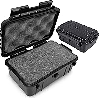 CASEMATIX 8" Waterproof Hard Shell Case with Customizable Foam - Protective Storage for Electronics, Tools & Accessories