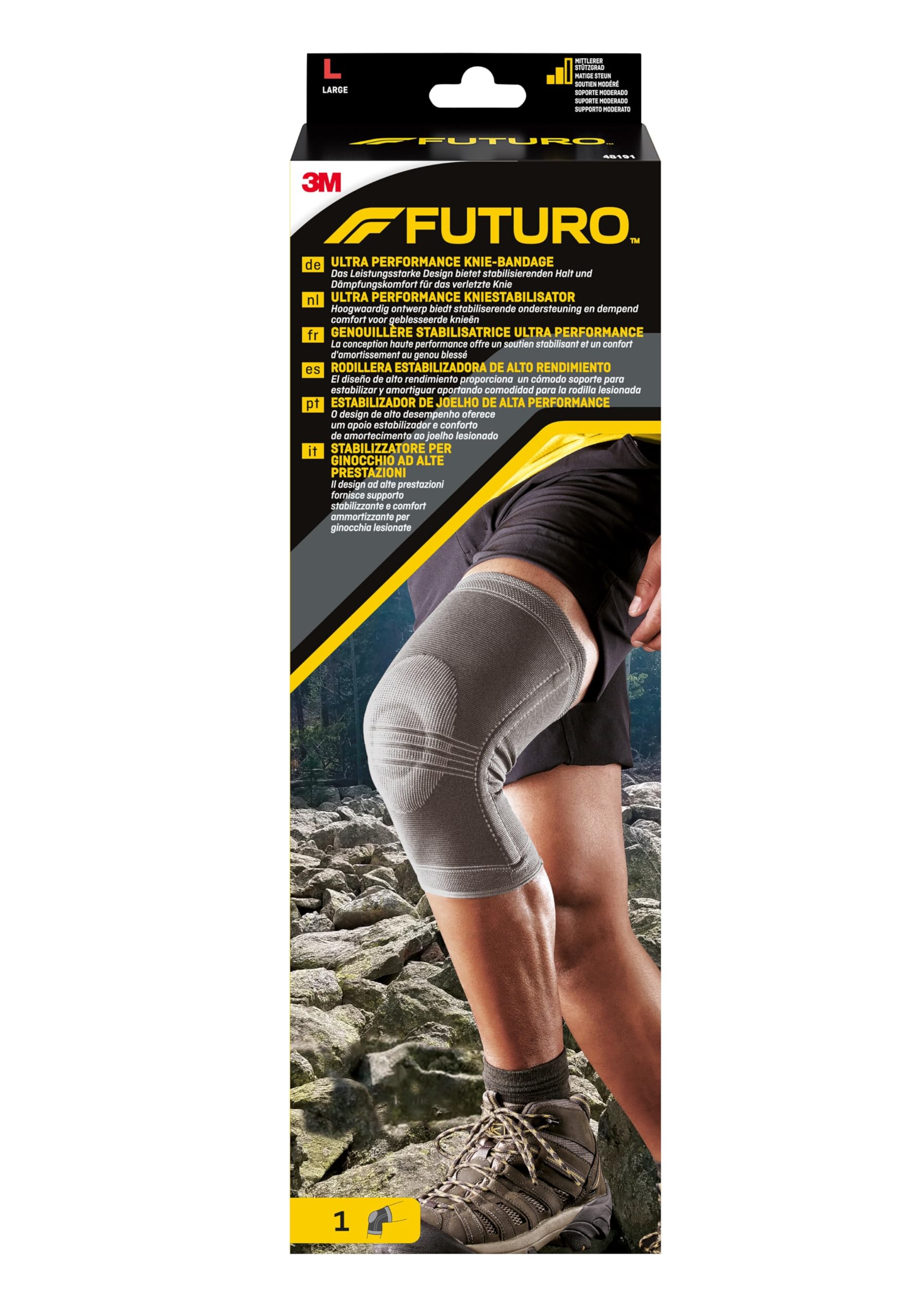 FUTURO Stabilizzatore per ginocchio ad alte prestazioni 48191, L
