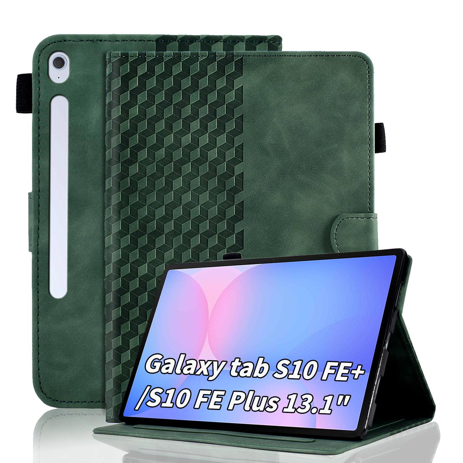 Case for Honor Pad X8a 11 Inch Tablet 2024 Protective Case Premium Leather Folio Smart Case with Auto Sleep/Wake Pen Holder Card Slot for Honor Pad X8a- Dark Green — view 77