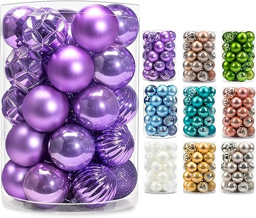 AMS - Bola de Navidad con miniadornos exquisitos, bolas coloridas, decoraciones colgante