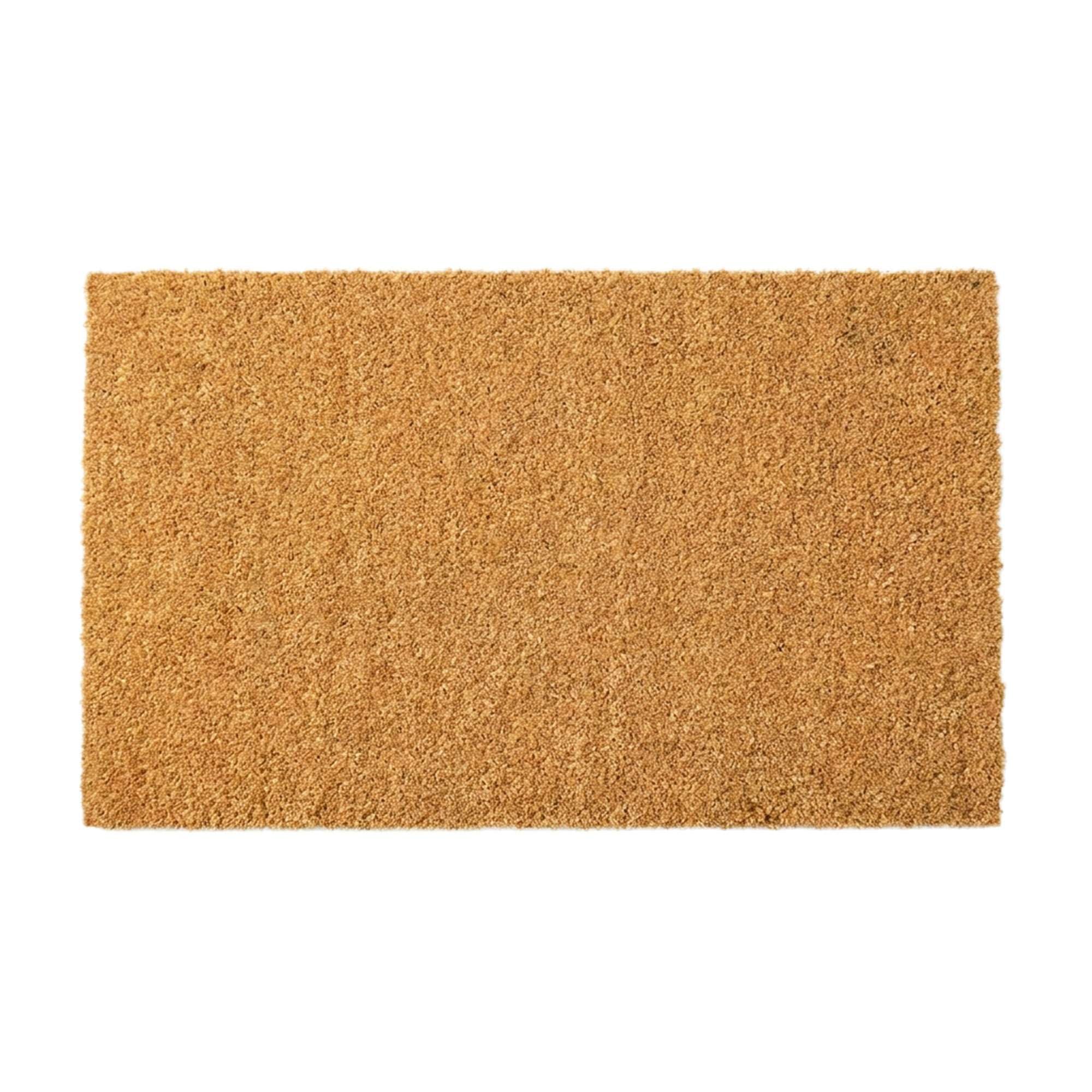 Nicoman Natural Coir Doormat, Cut to Size, 17mm Thick, Indoor and Outdoor Use, Heavy Duty Non Slip, Mud Scraping Entry Mat (90 x 60 cm)