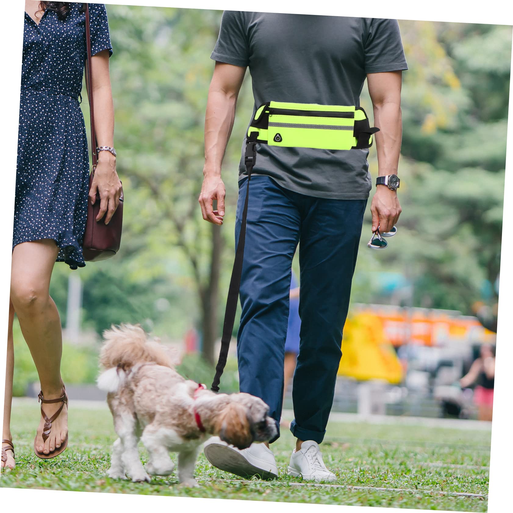 Happyyami Long Range Dog Leash Comfortable Pet Walking Leash Quick Release 15 Ft for Outdoor Use