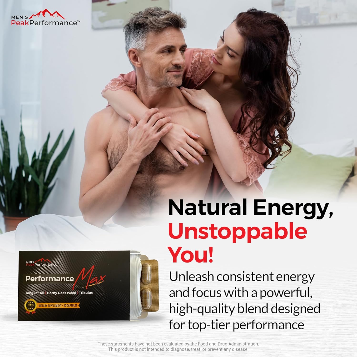 Masculinity Maximiser Supplement for Men – Energy, Endurance & Stamina Support for Improved Performance with Horny Goat Weed, Ashwagandha, Tongkat Ali & Maca – 10 Capsules - Image 5