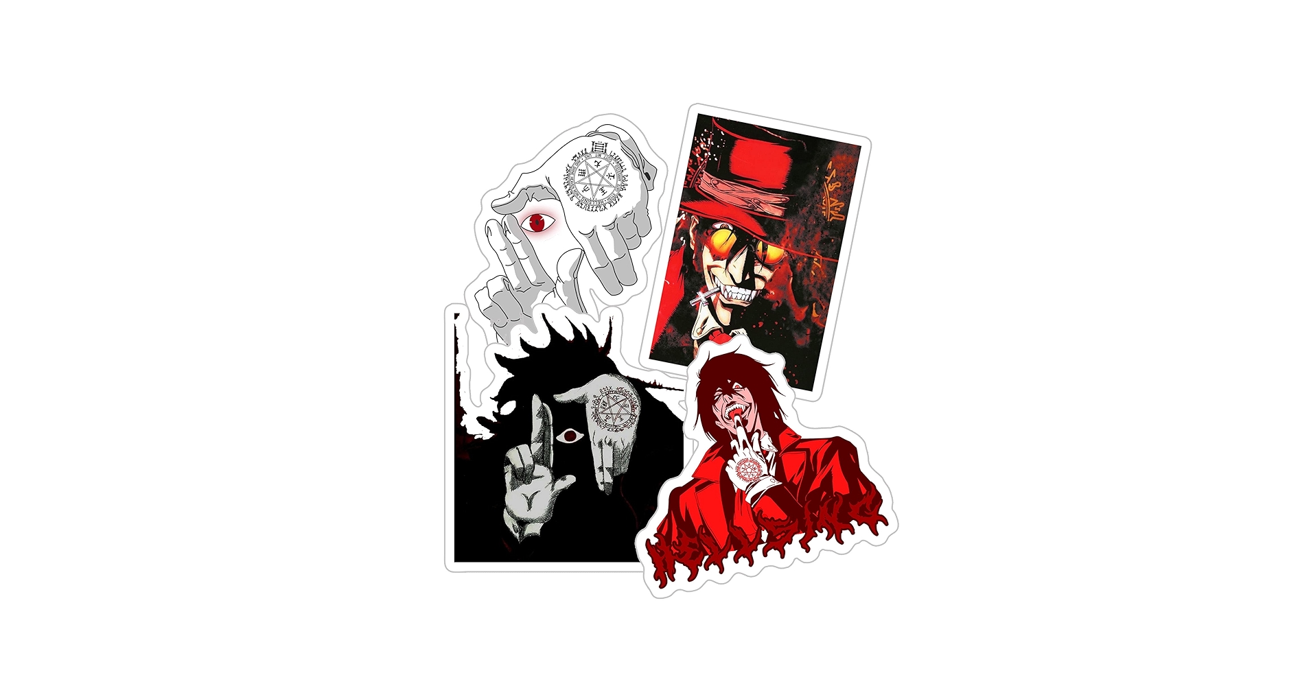 Amazon.co.jp: Hellsing Alucard Red Eyes ステッカー 電話