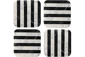 Thirstystone Marble Checkered Coasters: Protect Your Surfaces with Elegance