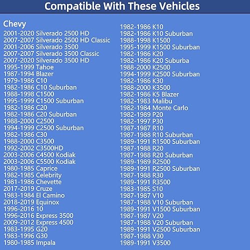 Miniatura 2 de Tapa de combustible diésel con bloqueo 10591D para Chevy Dodge Ford GMC Buick Cadillac Jeep Lincoln Mercury Oldsmobile Pontiac Volvo - Silverado
