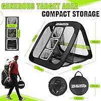 Vista 4 de BAYINBULAK Red de práctica de astillado de golf, accesorios de golf para hombres, 1 paquete