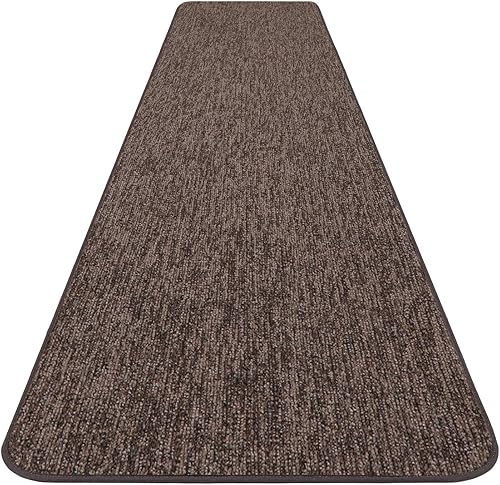 House, Home and More Alfombra antideslizante - Gris guijarro - 6 pies x 36 pulgadas