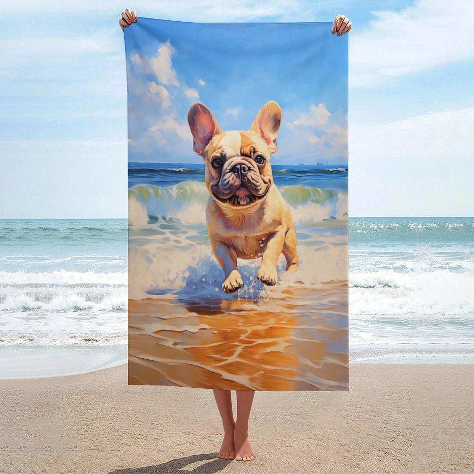 Serviettes de plage ultra douces absorption maximale pour le sport