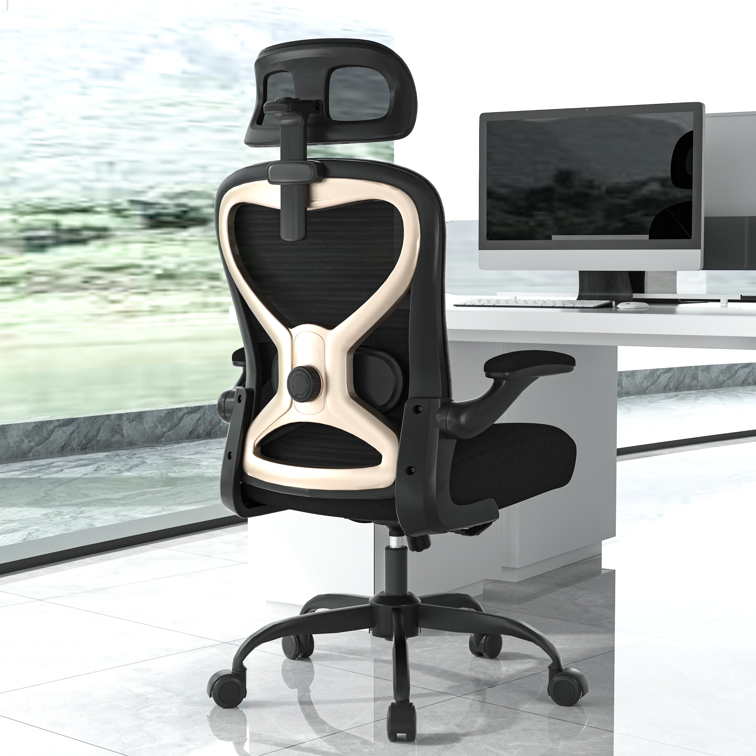 CASASIO Ergonomic Office Chair Black/Gold