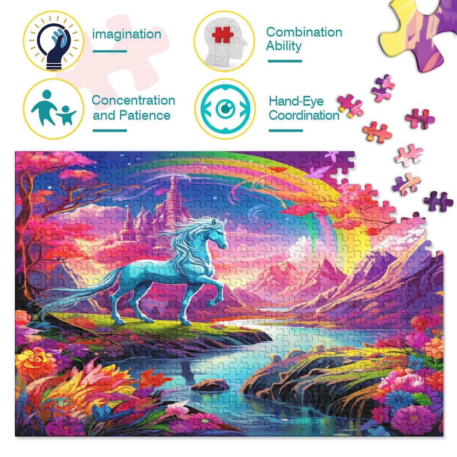 Puzzle, Sul Li Dorośli Zabawa Biała Śnieżka Puzzle Gra Edukacyjna Zabawka Gra Intelektualna Zabawka Antystresowa/Style/1000Pcs (75X50Cm)