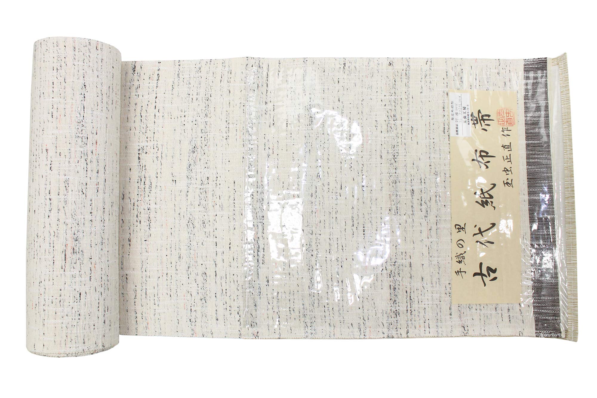 Amazon.co.jp: 米沢 手織りの里: 玉虫工房 古代紙布帯 大福帳 八寸帯
