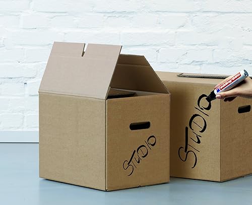 Miniatura 9 de edding Marcador permanente 850 - rojo - 1 bolígrafo - punta de cincel 0.197-0.591 in - para marcas llamativas - bolígrafos impermeables de secado