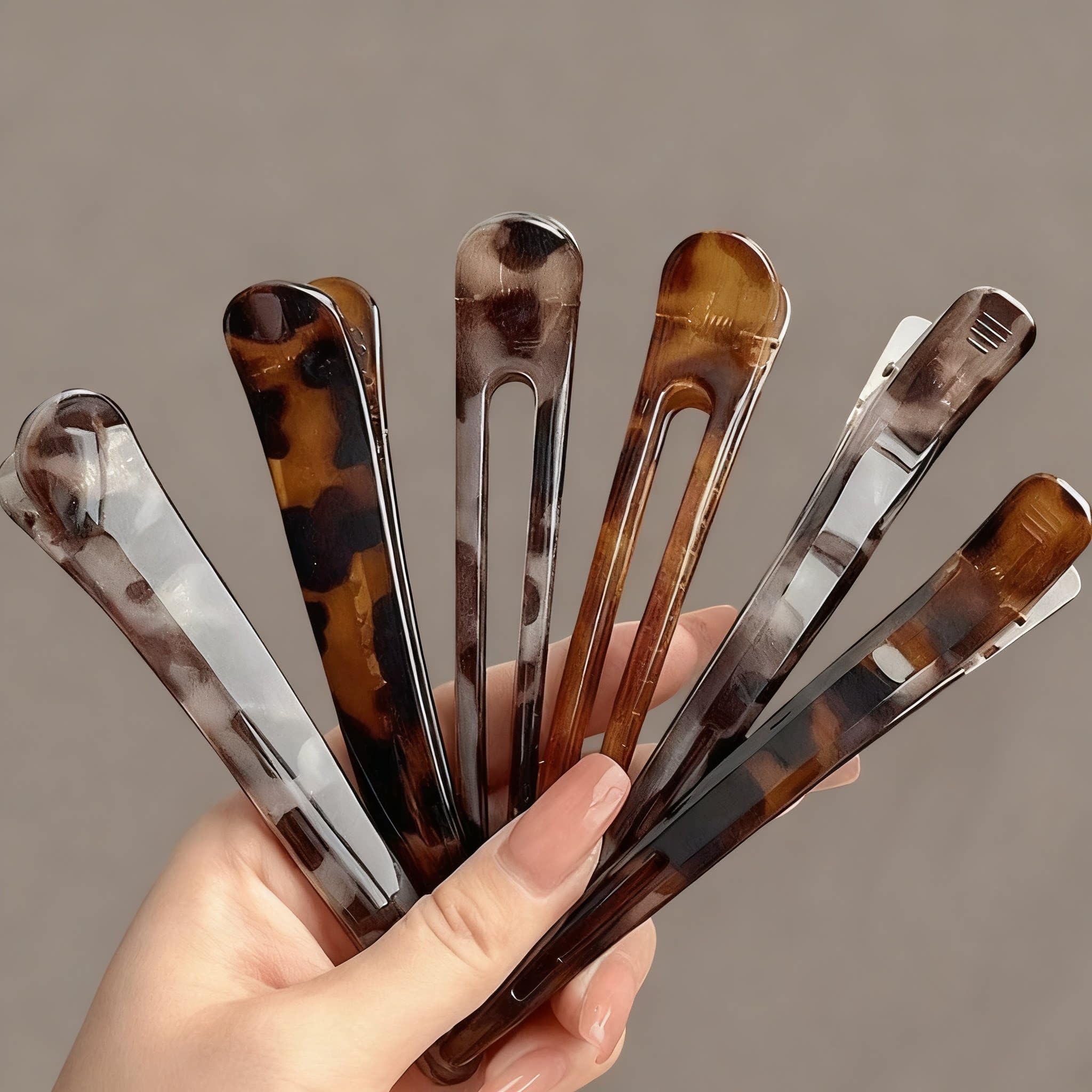 Leopard & Tortoise Duckbill Styling Clips