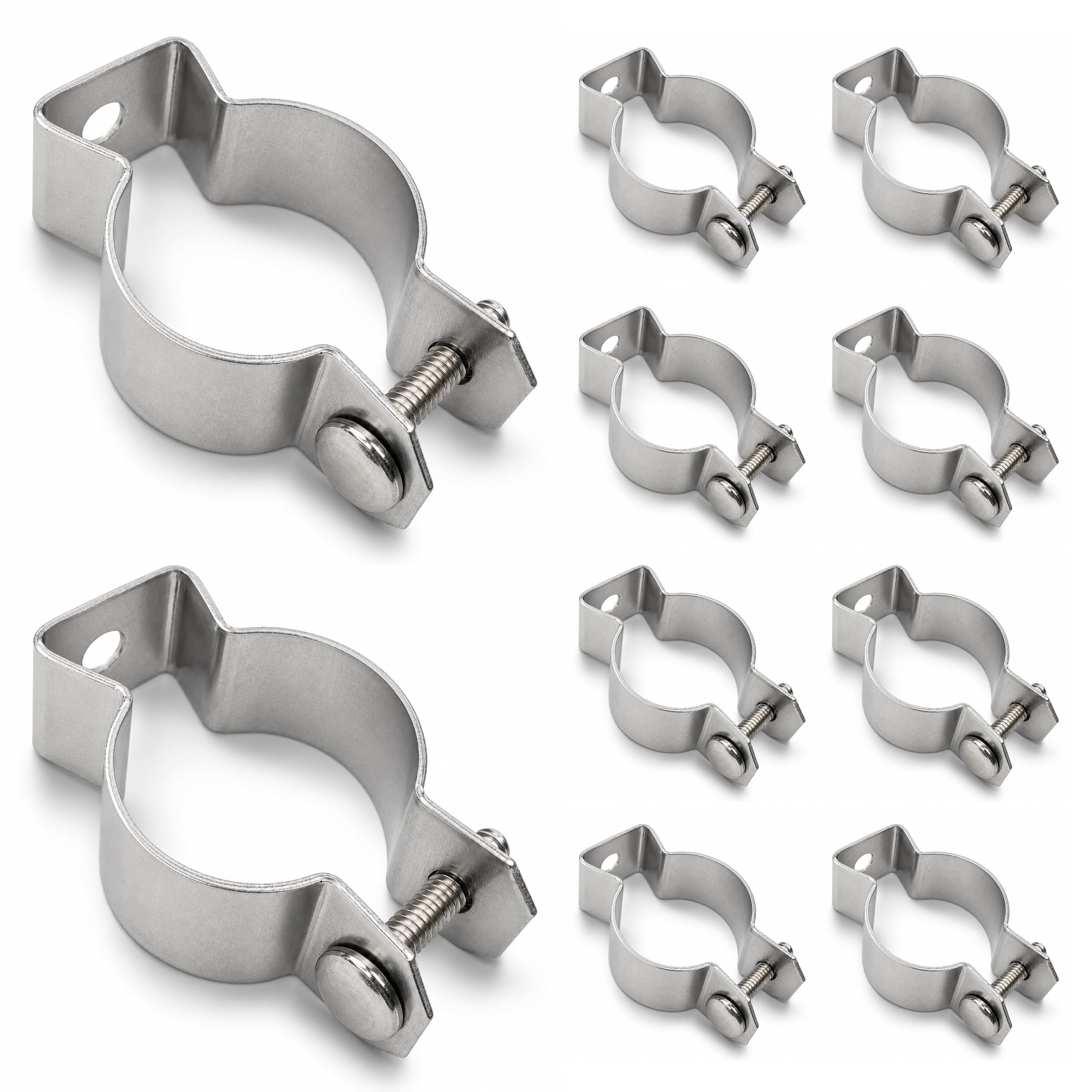 OHLECTRIC OL-01881 Zinc Plated Steel 1-1/2" EMT Conduit Hanger with Bolt- Ideal for Rigid and EMT Conduit Mounting to Surfaces, Insulated Supports or Threaded Rods- Pack of 10-picture-21