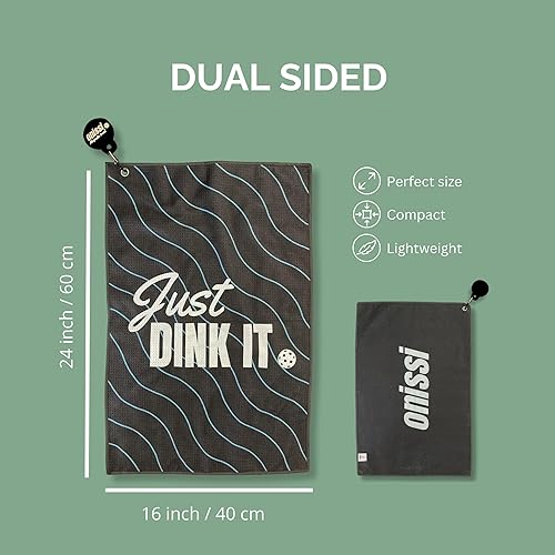 Miniatura 4 de ONISSI Toalla magnética de pickleball con clip  Toallas de microfibra para hombres y mujeres  Accesorios de moda y regalos para los amantes del