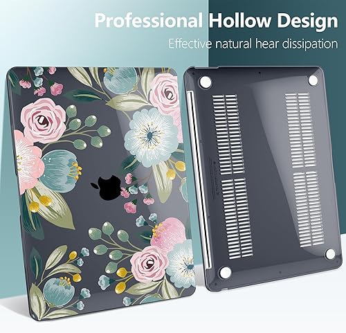 Miniatura 5 de TwoL - Funda rígida estampada con protector de pantalla y teclado para MacBook Air de 13 pulgadas, modelo A1932, con pantalla Retina